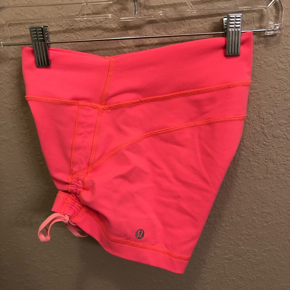 Lululemon Neon Tie Shorts
